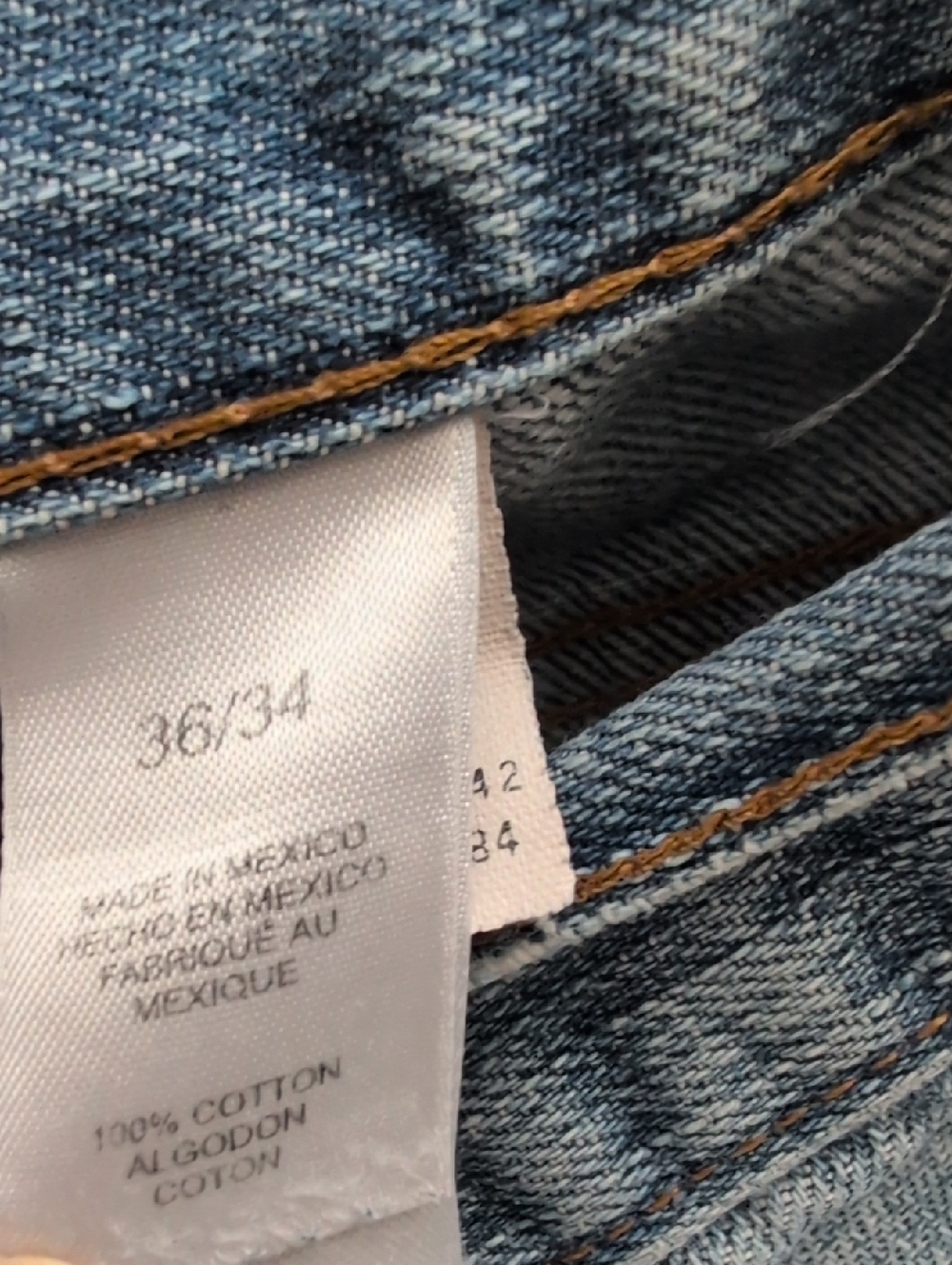 Vintage Y2K Claiborne Light Blue Straight Men’s Jeans 36 X 34 - Picture 6 of 8
